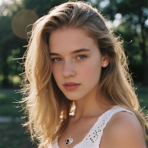 Cat Necklace for Women Sterling Silver Black Cat Necklace Heart Pendant Charm Halloween Christmas Gifts2