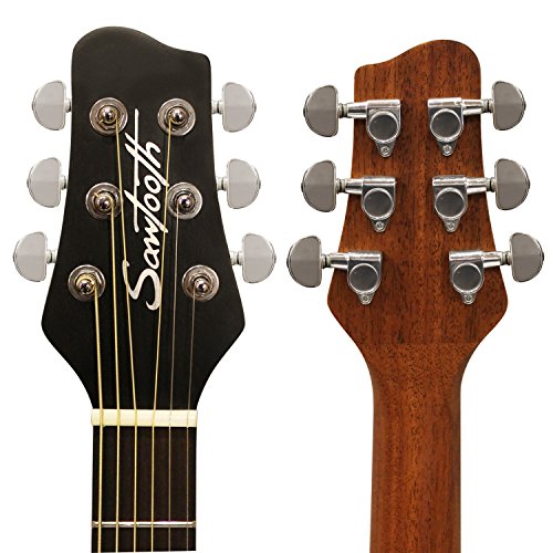 Sawtooth Mahogany Series Solid Mahogany Top Acoustic-Electric Parlor Guitar #TOP5