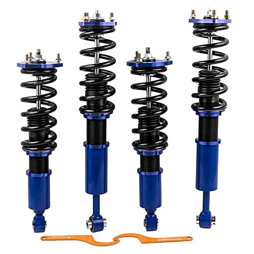 maXpeedingrods Coilovers for Lexus IS 300 IS 200 1999 2000 2001 2002 2003 2004 2005 for Toyota Altezza AS/RS200 for Toyota Mark II, Spring Shock Absorber Coil Struts Adjustable Height Lowering Kit