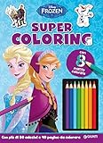 Frozen. Super coloring. Con adesivi. Con 8 matite