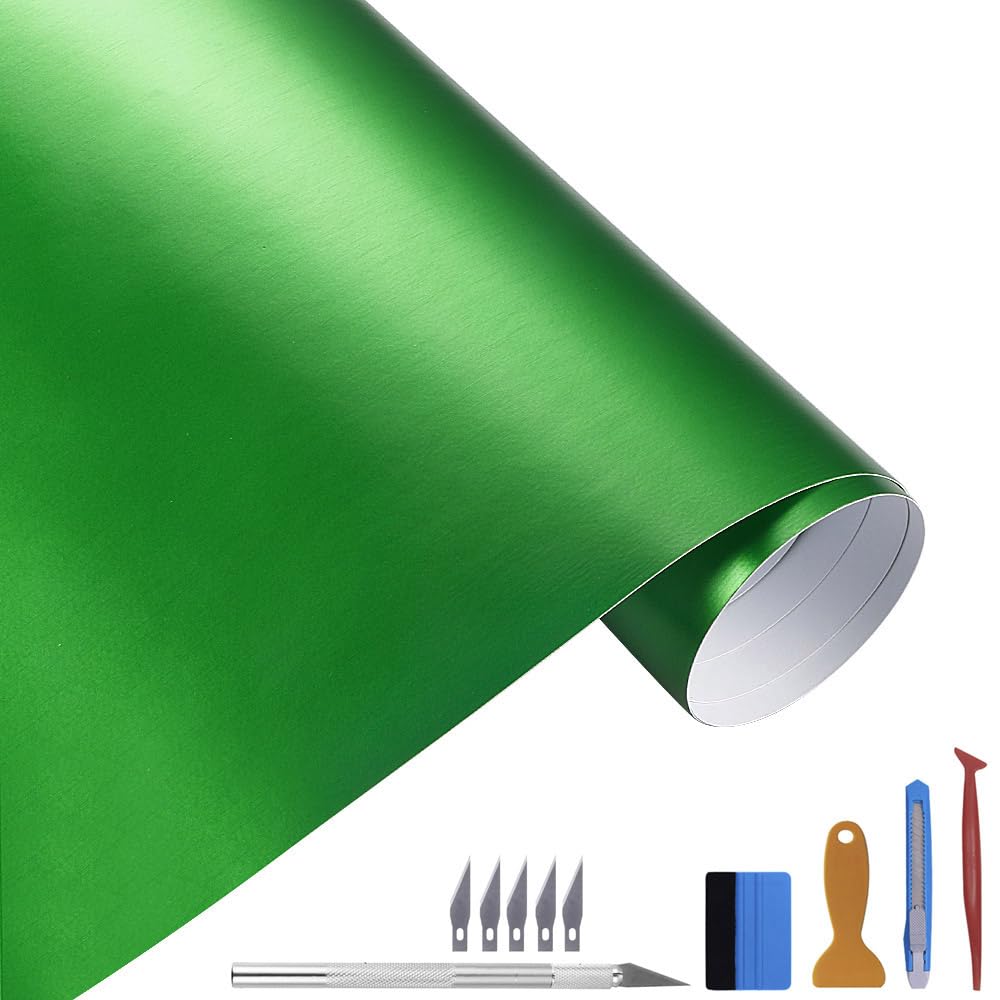 NewL 30 cm x 150 cm negro cepillado de acero inoxidable metálico película de envoltura de vinilo mate cromado cepillado para coche, hoja de pegatina para muebles de ordenador portátil de motor (negro) — view 12