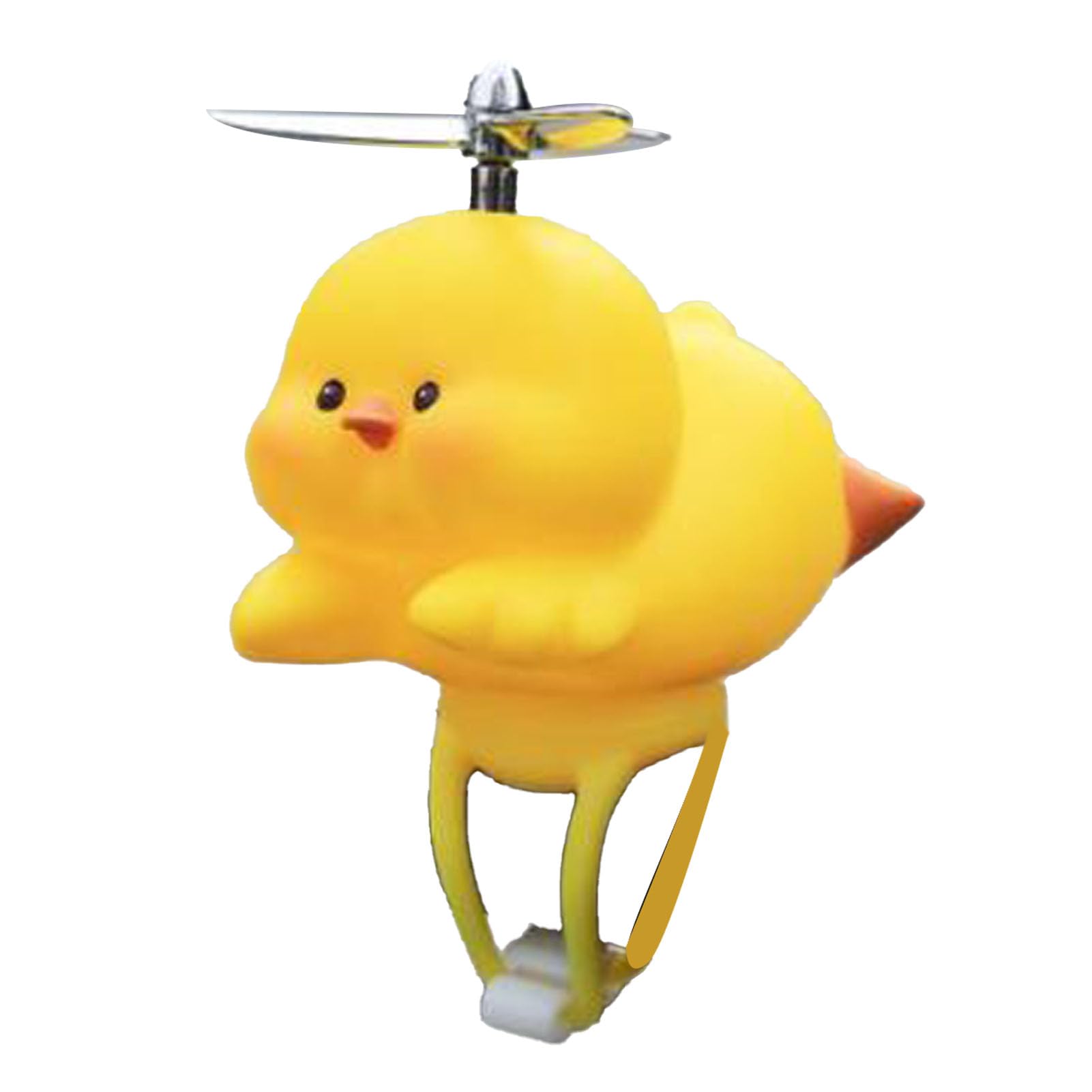 Acouto Cartoon Electric Bike Ornament Decorative Handle Mount Resin for Kids (D? Happy Duck)