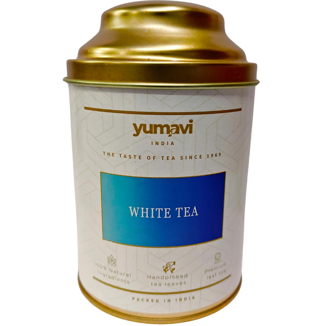 Yumavi White Tea with Infuser - 25 gm || Premium Whole Leaf Tea || No Artificial Flavours || High in Anti Oxidants || Delicate Flavour (B0D9DTV4G6) Amazon Price History, Amazon Price Tracker