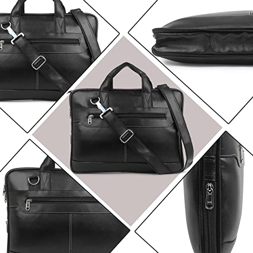 Image of GOLD SKY Synthetic Pu Leather 15.6 inch Messenger Sling Office Shoulder Travel Organizer Bag Briefcase Satchel for Men