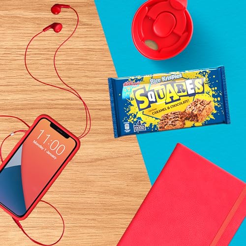 Kellogg's Rice Krispies Squares Chocolate Caramel Snack Bars Box, 4 x 36g - Image 5
