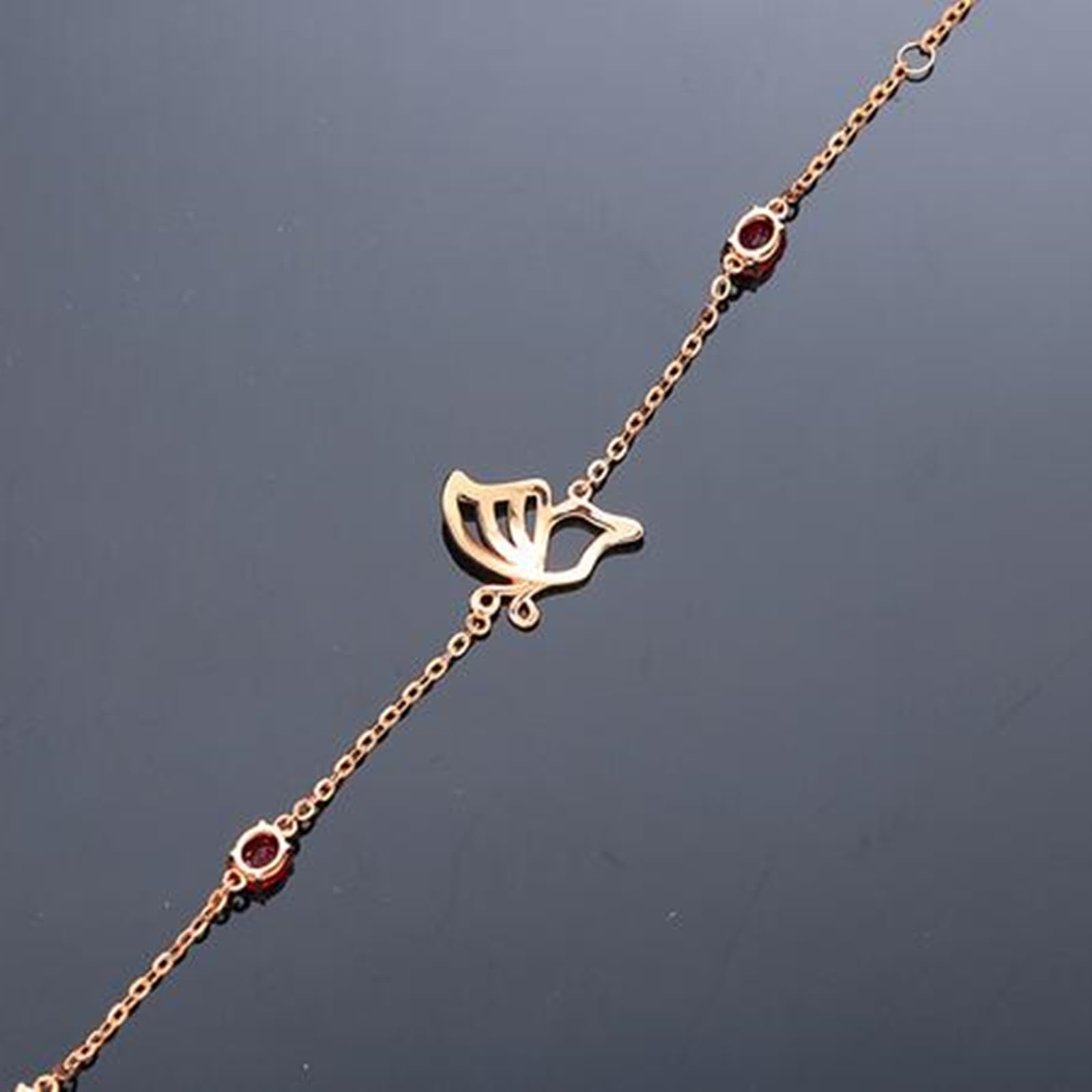 Bransoletki różowe złoto 750/585/375, bransoletka damska rubinowa 1,3 ct, 16-18 cm, 4 cm przedłużenie z diamentem, bransoletka ślubna dla chłopaków