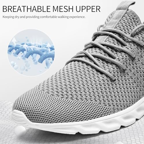 Image of WCIDFY Women Men Running Tennis Shoes Unisex Slip On Gym Walking Shoes | Lightweight, Breathable mesh, Non Slip, Flexible, Comfy, Fashion Sneakers for Daily, Workout, Work, Traveling, Sports, Casual