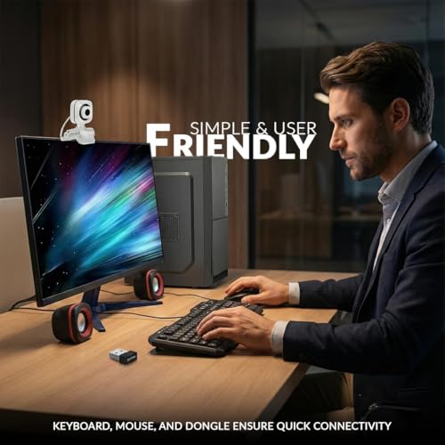 Image of Desktop Computer Set, Core i5, 8GB RAM, 256GB SSD + 500GB HDD, Windows 11 Home, 19 Inch LED Monitor, Keyboard & Mouse