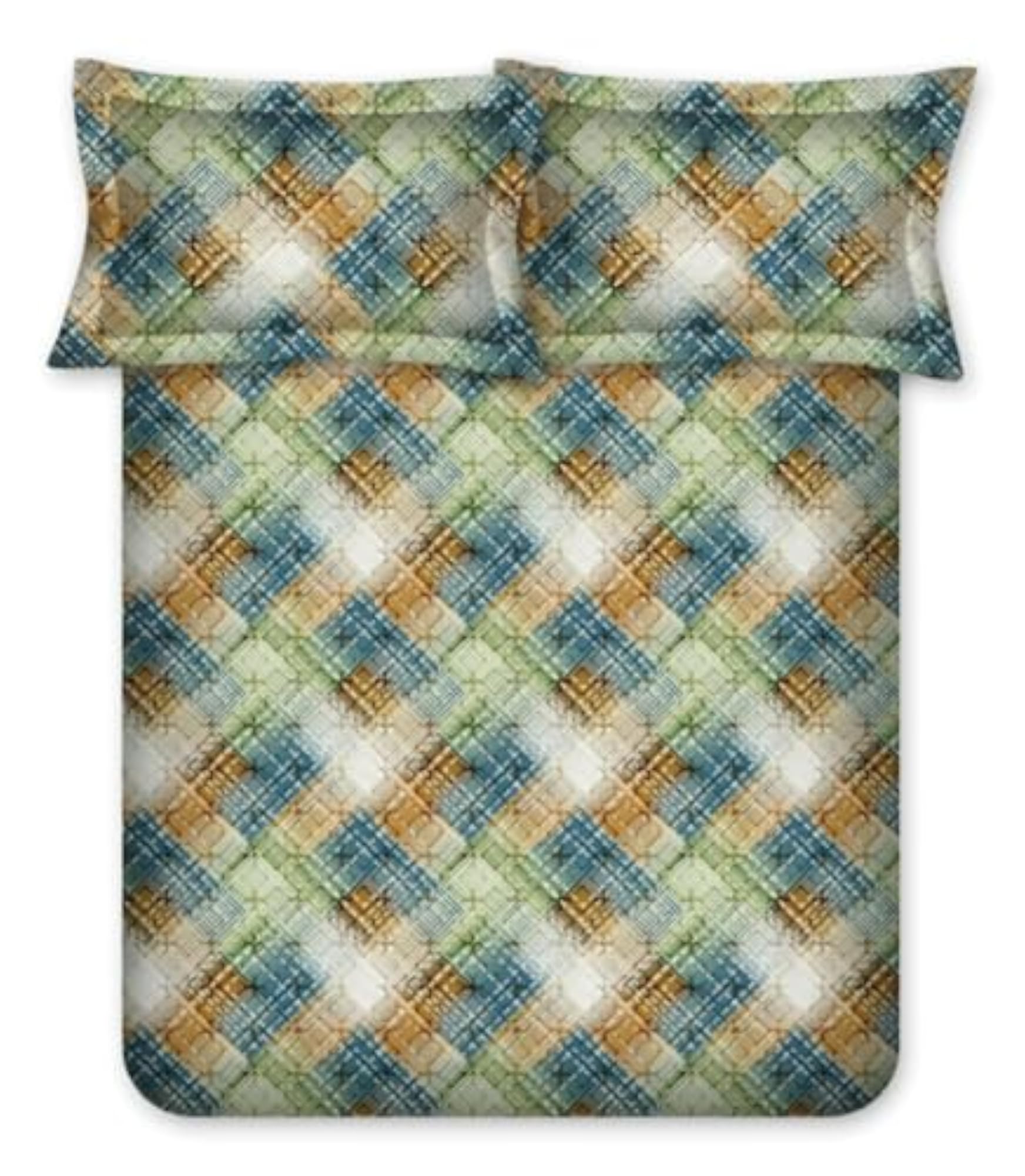 120TC 100% Cotton King Size Bedsheet with 2 Pillow Covers