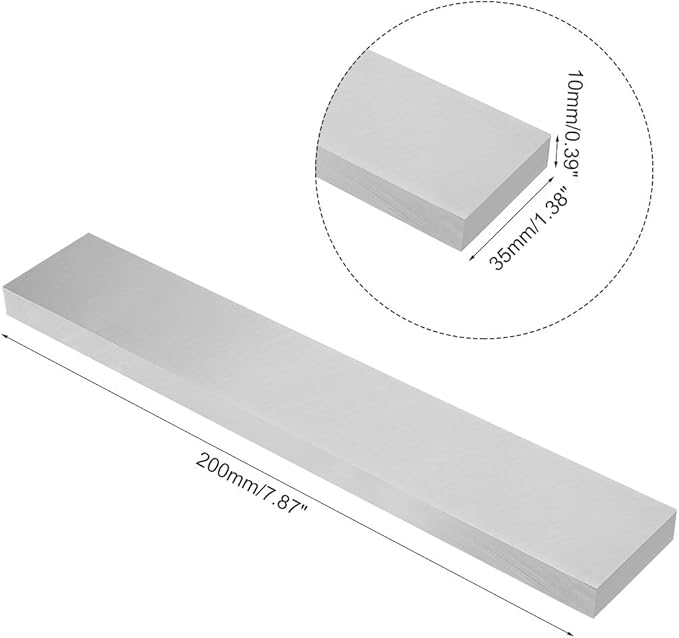 Fresa HSS 10mm x 35mm x 200mm para Torno uxcell miniatura 2