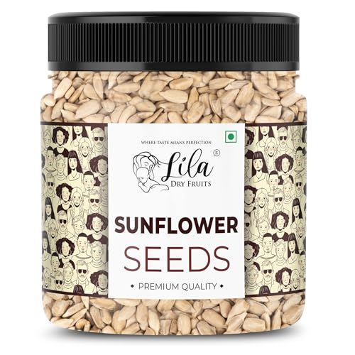 Image of LILA DRY FRUITS Sunflower Seeds 200 Grams Raw & Natural Surajmukhi ke Beej Premium Edible Seeds for Snacking, Salads, Smoothies, Breakfast Bowls, Baking & Daily Nutrition Perfect for Gifting