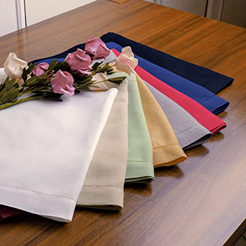 Peaktime Pb021 Home Dining Hand Made Linen Style Table Runners – Polyester Fabric Machine Washable Table Runner (White, 14X36 Inch) #TOP5