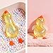 Glitter Cute Duck Squishy Sugar Stress Ball,Soft Duck Stress Relief Sugar Ball Squishy Ultra Squishy and Moldable Slow Rise Relaxing Sensory Fidget Stress for Anxiety Relief (Pink)