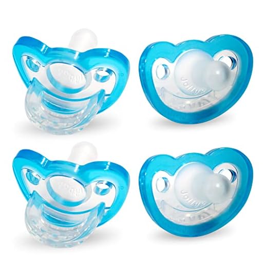 RAZBABY JollyPop Baby Pacifier Newborn, 3m+ (Blue, 4)