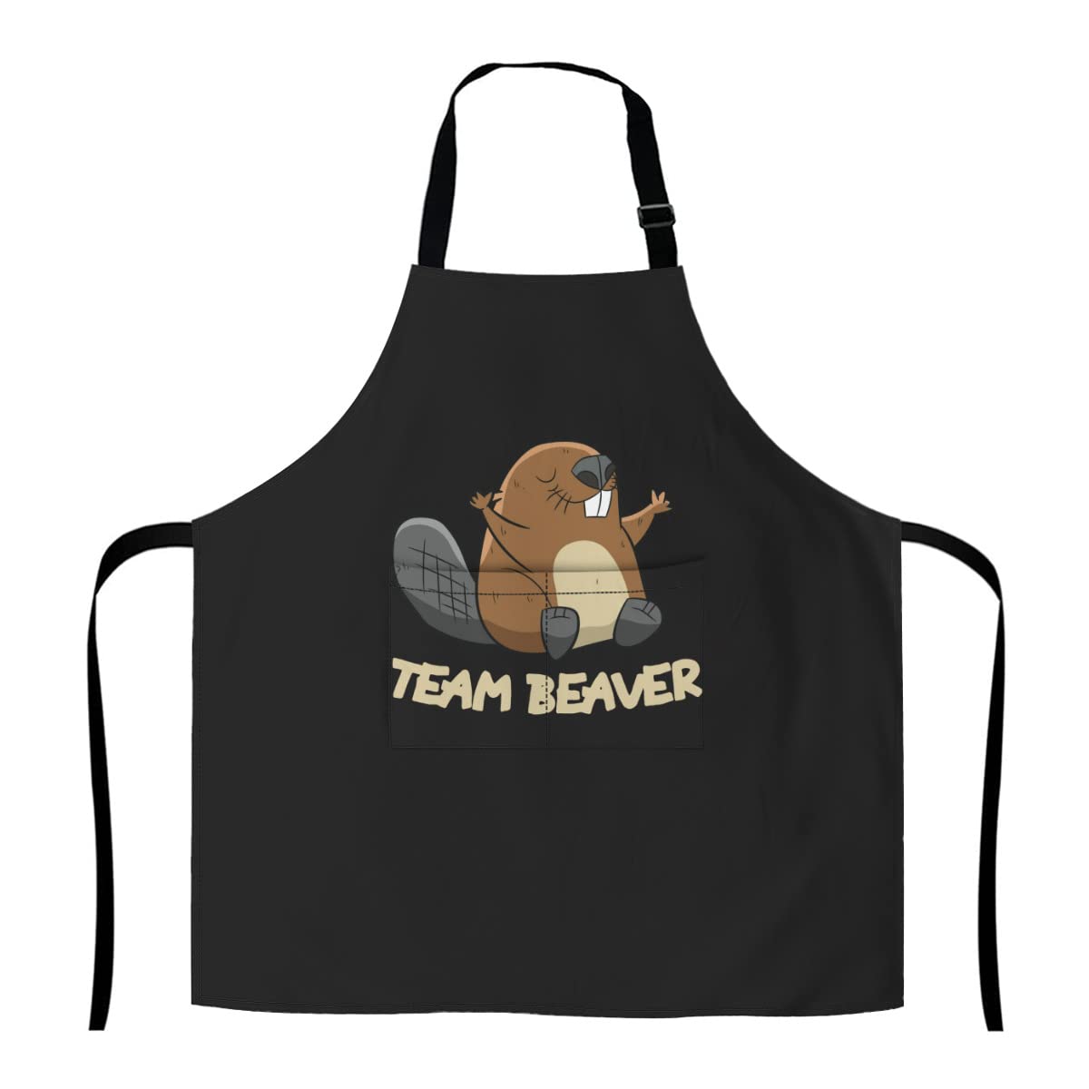 874 Unisex Apron 771 Bbq Apron, Team Beaver Animal Lover Apron Adjustable Cooking Apron Professional Kitchen Apron For Bistro Painting Home