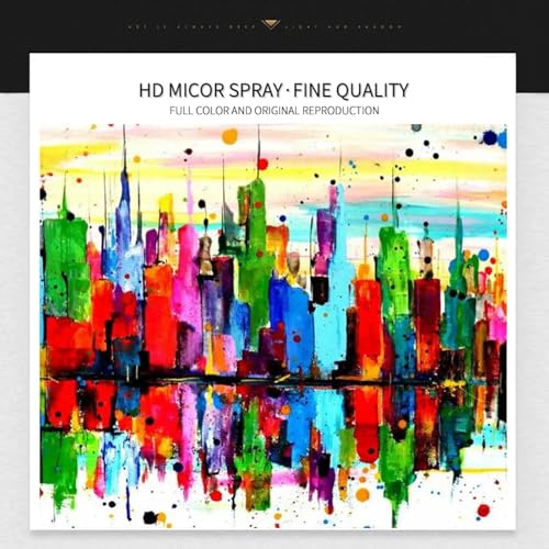 Tableau abstrait grand format 60x120 cm pour habiller un mur vide