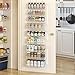 JKsmart 9-Tier Spice Rack Organizer with Door Hook, Wall Mount, and Extra Large Capacity for Pantry – Stylish White Design for Effortless Organization, Ultimate Kitchen Storage Solution
