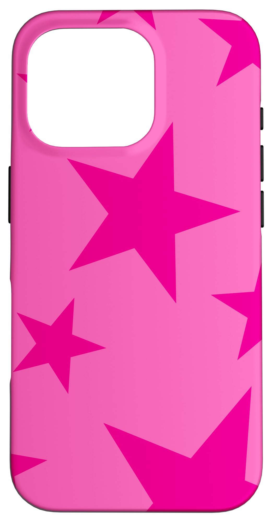 Cute Star Stars Shapes Pink Stars on Light Pink Background Case for iPhone 16 Pro