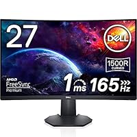Dell Gaming Monitor, S2722DGM, 27 Zoll, 2560 x 1440, LED LCD, VA, 1ms, 165Hz, 350cd/m², DP, HDMI, Audio Out, AMD Free-Sync, 3Jahre DELL Austauschservice, Schwarz