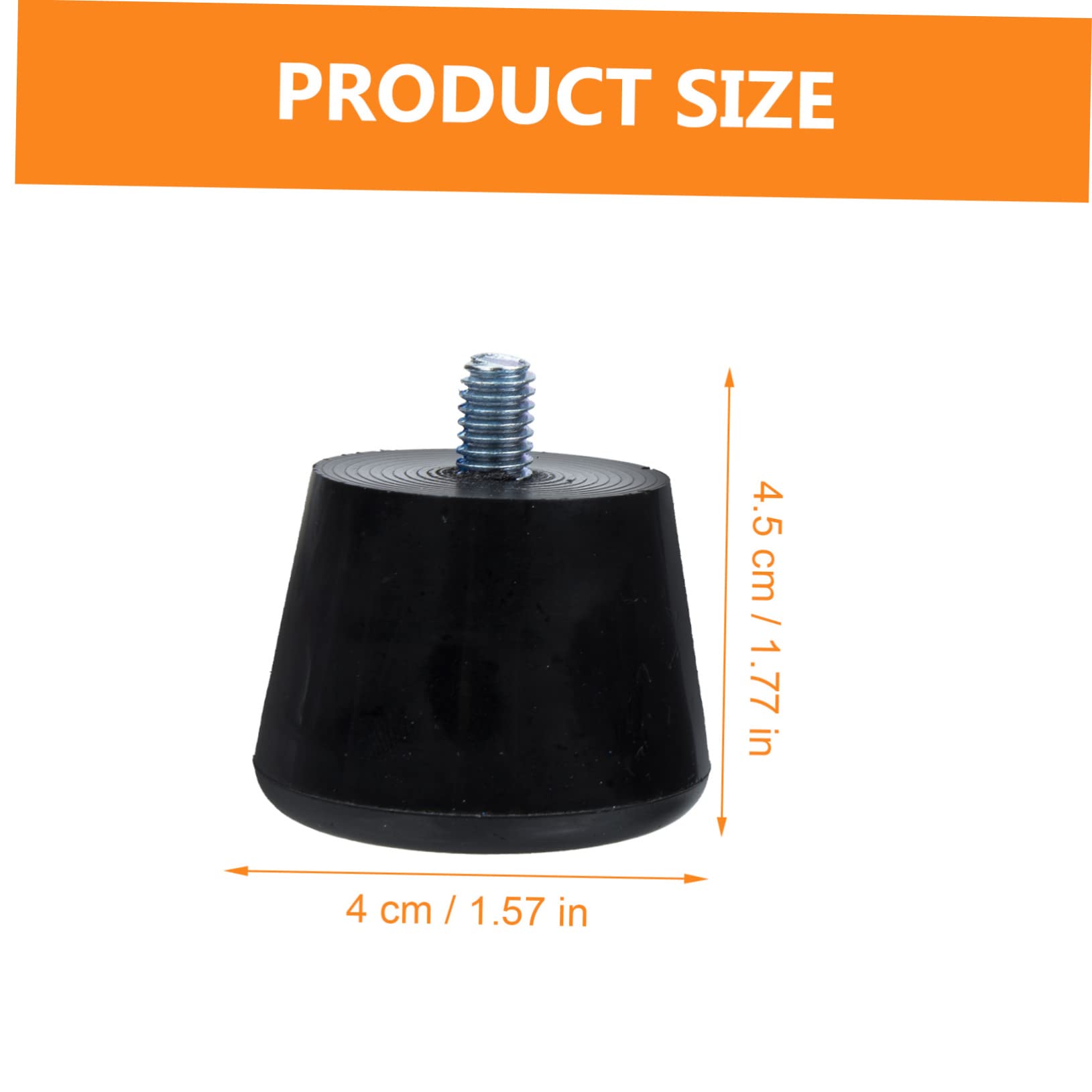 NAMOARLY 1Set Roller Skate Brake Stoppers Wear Resistant Replacement Toe Stoppers for Roller Skates Supplies Height Easy to Install Durable Rubber Material