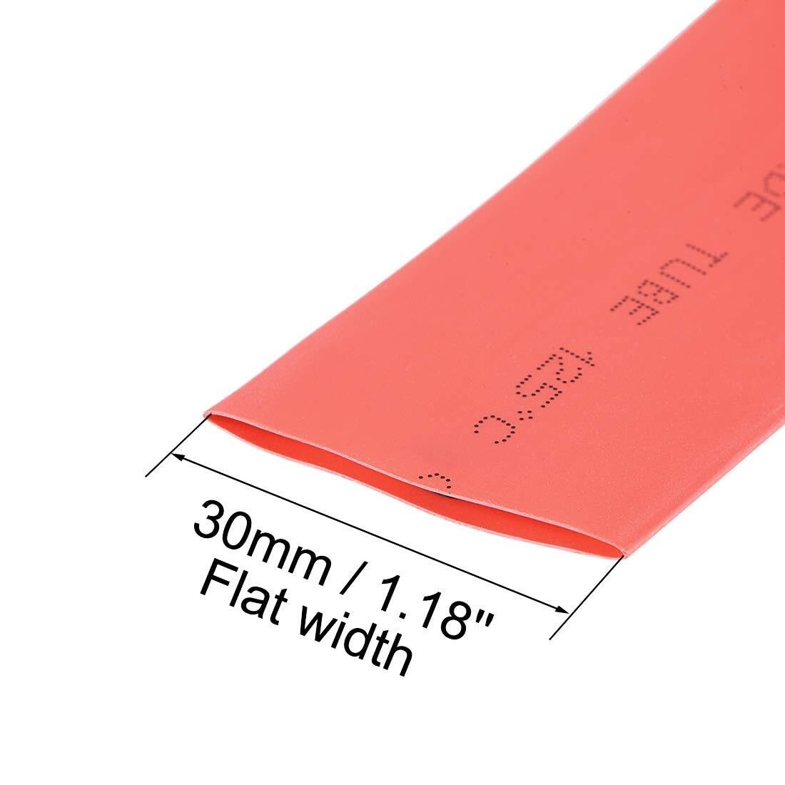Guaina termorestringente, 8mm di diametro rapporto di restringimento 2:1, 7m manicotto per cavi per protezione dei fili - Nero(Red,18mm)