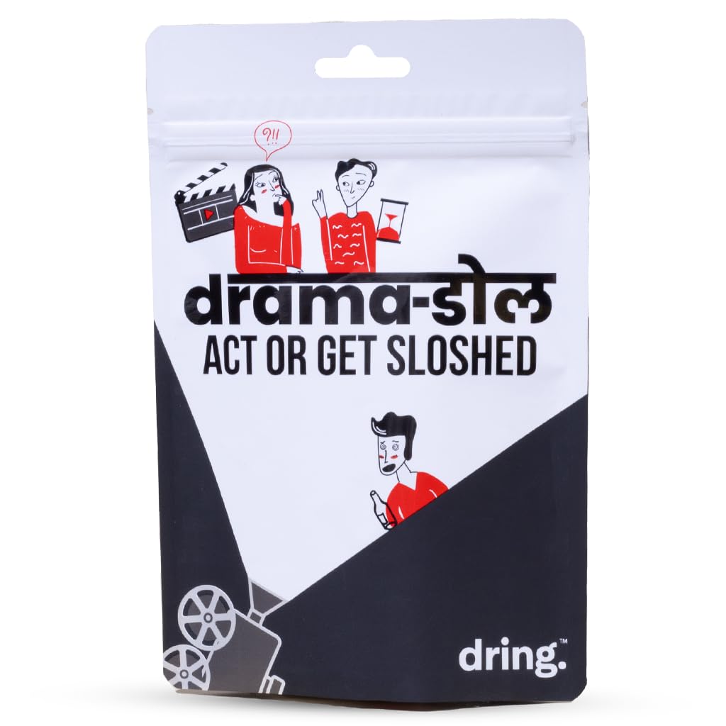 Dring Dramadol - Act or Get Sloshed (150 Cards | Multicolur) - The Wildest House Party Game of India for Adults | Super Fun Card Game for Friends | Perfect for Birthday, Bachelor & Gifts for Friends |