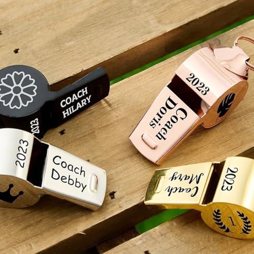 Silbato deportivo personalizado de acero inoxidable miniatura 1