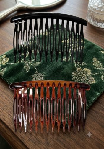 Image of ASPIRE-T Side Comb Side Hairpins Hair Clips Jooda Pins Bridal Hair Comb Clips French for Hair Acrylic Plastic Hair Accessories For Women And Girls (Half Comb 01)
