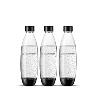 sodastream Bottiglie Fuse per gasatore d'acqua, Capienza 1 Litro lavabili in lavastoviglie