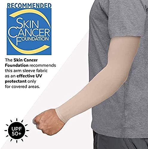 Image of Topibaaz Unisex Arm sleeves with UV Protection for Men and Women Outdoor Indoor Sports UPF 50 Arm Cover with Compression & Cooling Effect Summer Hand Gloves