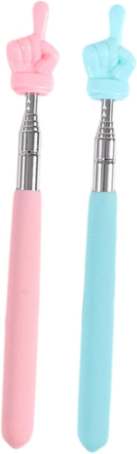 BNF® 2 Pieces Extendable Finger Pointer Sticks Telescopic Teachers Finger Pointer Pink Blue-Home & Garden | Kids & Teens at Home | School Supplies | Teaching Supplies