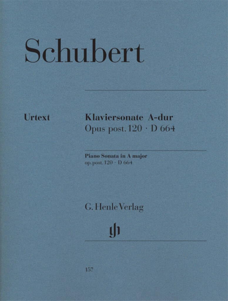 Piano Sonata A major op. post. 120 D 664 - piano - (HN 157)