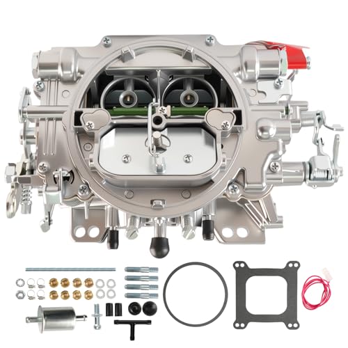 1404 Carburetor 500 CFM 4-Barrel Square Bore Carburetor with Air Valve Secondary Manual Choke Replacement for Chevy 305 Engine