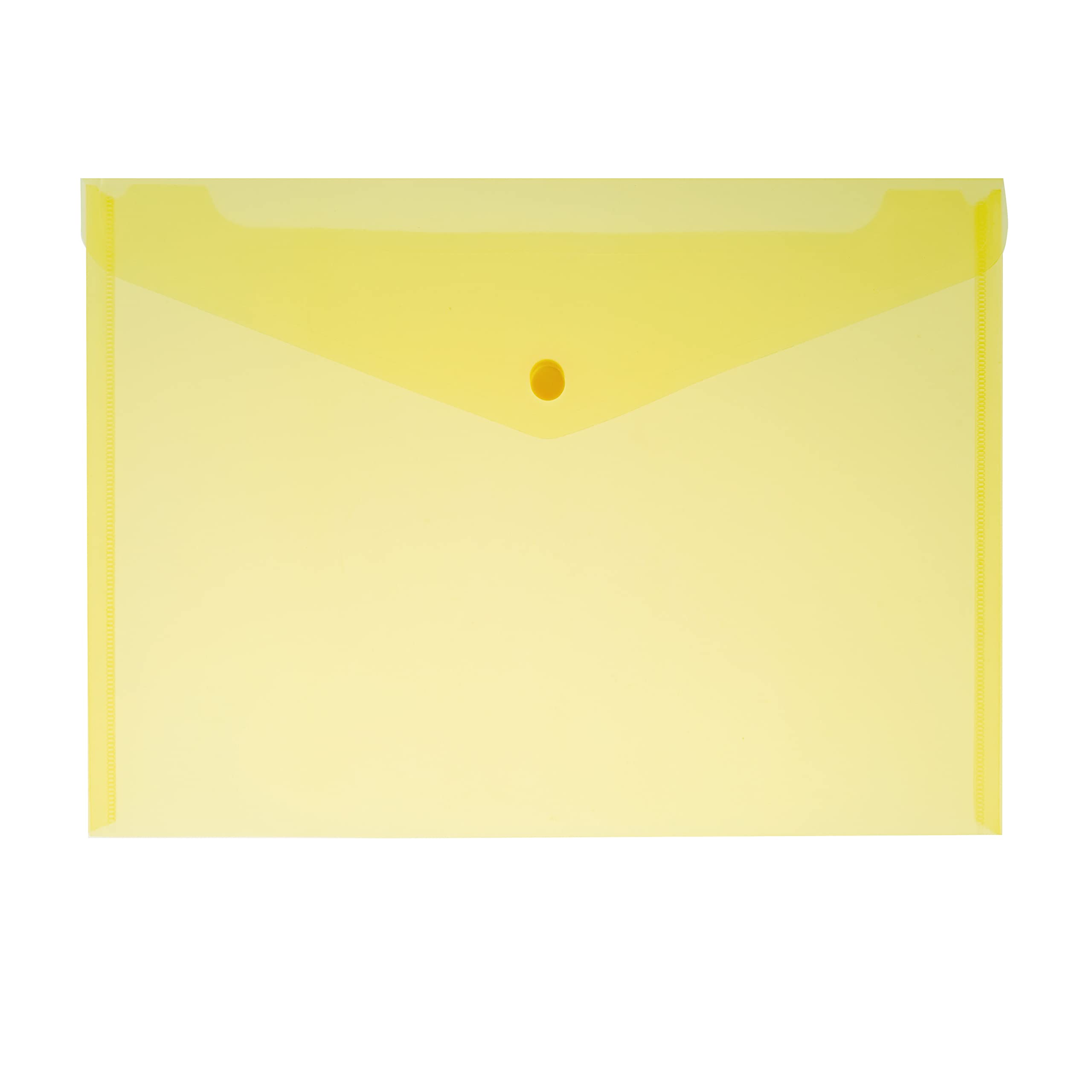 Buste Con Bottone A4 - Portadocumenti In Polipropilene, Chiusura A Pressione, Confezione Da 5 Pezzi Blu - Foto 9