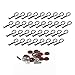 110 pcs RC Body Clips Car Clips Pins for 1/8 1/10 1/12 RC Car Clips R Clips for Truck Buggy Shell Replacement Parts,Black