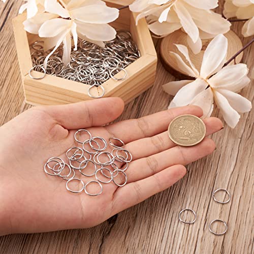 Craftdady 1000Pcs Stainless Steel Open Jump Rings 12mm Round 1mm Thick Tiny Connector Rings for Jewelry Making - Image 4
