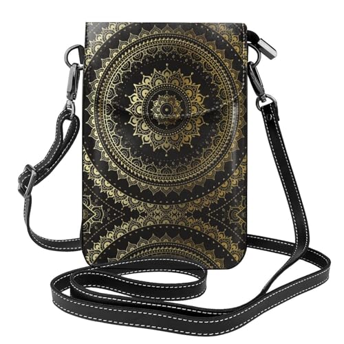 Petit sac à bandoulière en cuir végétalien pour téléphone Circle