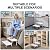 2 Step Stool with Handle for Elderly - Non-Slip Bedside Steps with Adjustable Handrail (450 lbs Capacity)