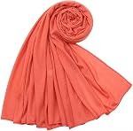 Premium Jersey Hijab Scarf Wrap Lightweight, Breathable, Solid Color Instant for Women