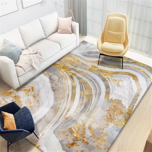 Tapis de jeu enfant gris et jaune 160x230 cm pour sol et chambre bébé
