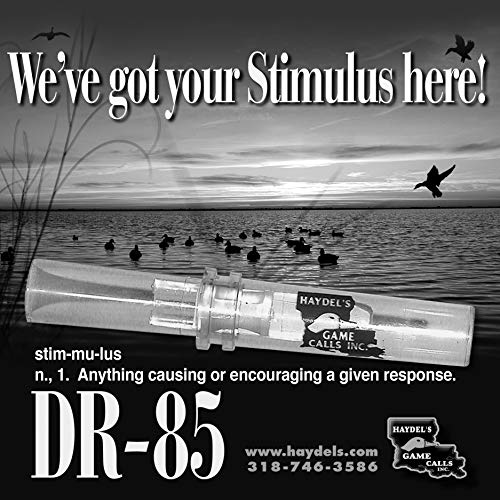 Haydel's Game Calls Inc. Dr-85 Mallard Duck Call For Hunting, Double Reed, Adjustable. Legendary Proven Meat Call #TOP4