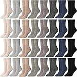 Sufficient Quantity to Meet Your Needs: the package includes 32 pairs of men wool socks; This ensures you have plenty of socks between washes or to switch around your favorite styles, with 8 different colors, enough to meet your wearing and matching ...
