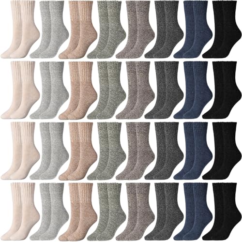 Chaussettes chaudes homme laine lot 32 chaussettes hiver épaisses thermiques randonnée