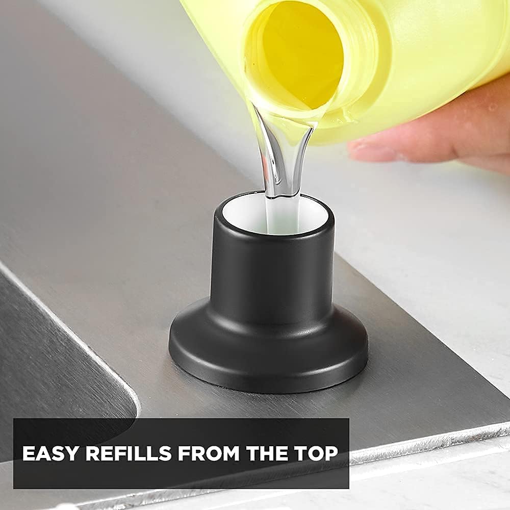 OWOFAN Pull Down Kitchen Faucet with Soap Dispenser Black Brushed Nickel Product Bundles