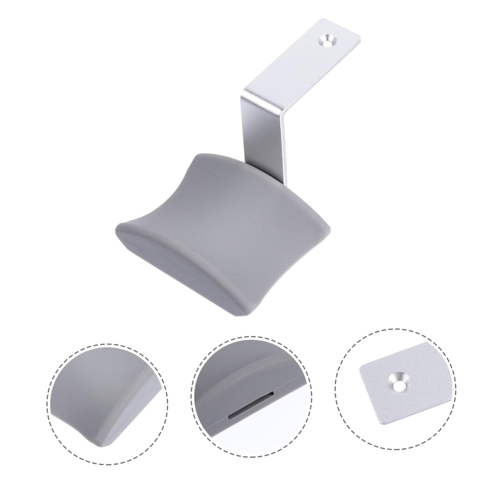 Hemobllo 3piezas Soporte De Auriculares De Aleación De Aluminio y Silicona con Adhesivo Diseño Curvado y Múltiples para Escritorio y Gaming
