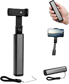 Suporte para Celular para Fotos, Vídeos e Gravação, Rotação 360°, Dobrável, Portátil, Compacto, ABS, Liga de Alumínio, Compatível com Android e iOS, TikTok