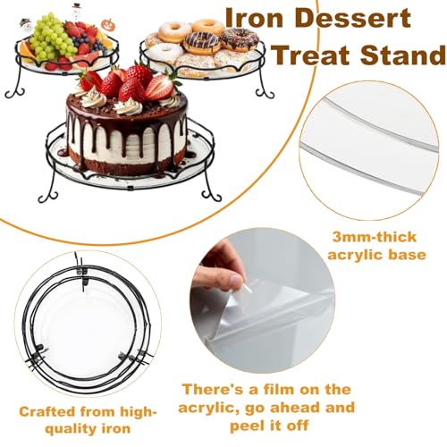Save 31% on 3-Pack Metal Tiered Cupcake Stand Set