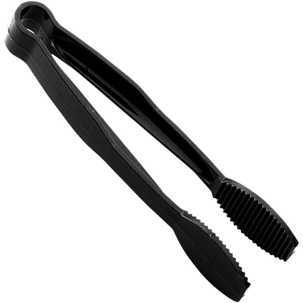 Black Camwear Flat Grip 6" Tongs by Cambro – Polycarbonate (PC), Black, Model TG6110
