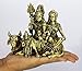 eSplanade Brass Shiv Parivar, Shiva Parvati, Shiva, Bholenath, Shankar Parvati with Ganesha Nandi Murti Moorti Idol Statue Sculpture - 5.5