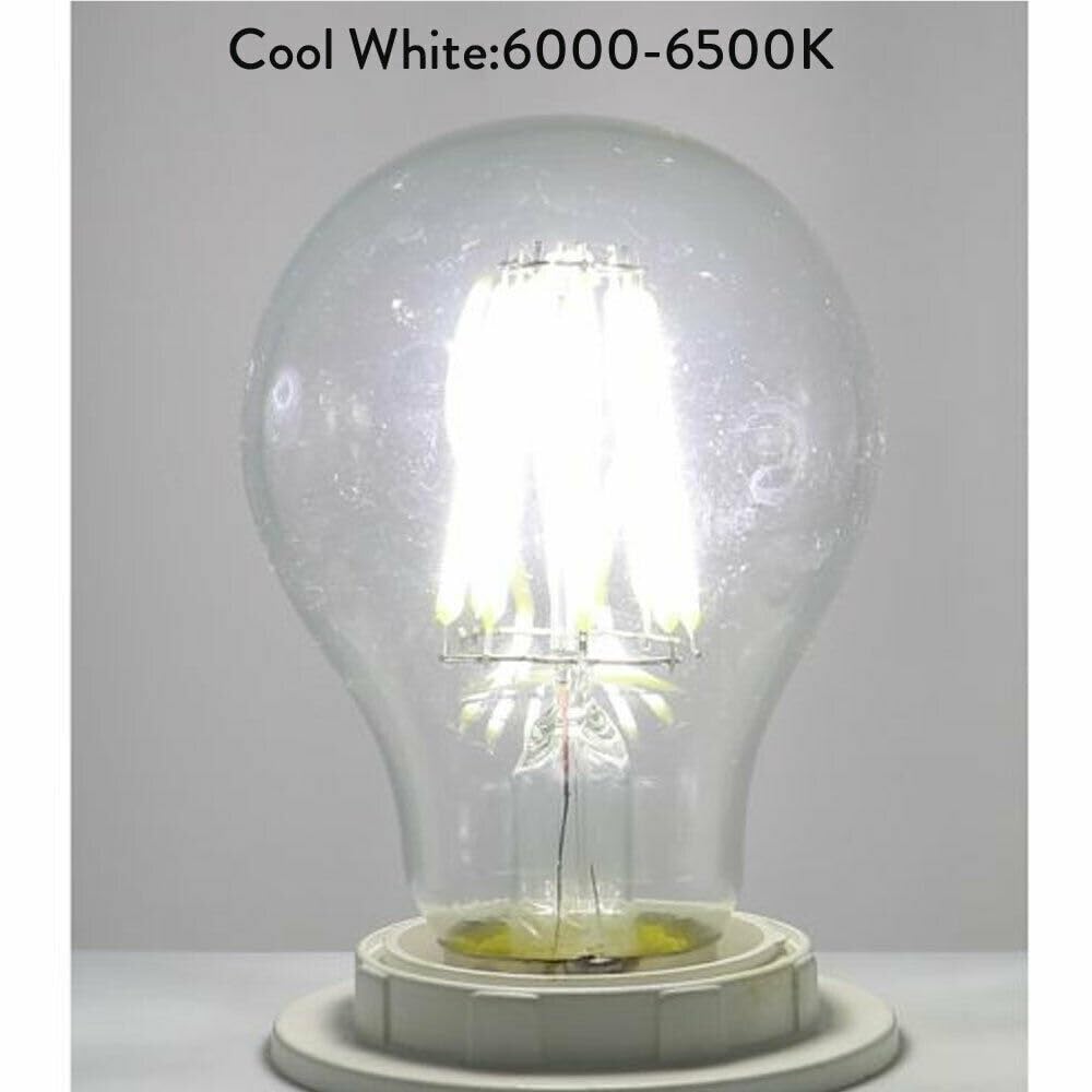 XYAL Ampoules, Paquet de 50, ampoule à filament LED AC220V E27 G45 4W ampoule ronde claire/colorée lampe suspendue Source de lumière(Rouge)